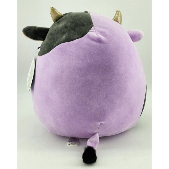 NWT Squishmallow Alexie the Purple Cow 12" Plush Toy Stuffed Animal Kellytoy - Picture 5 of 11